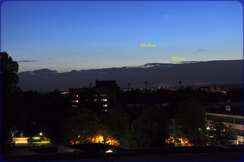 Venus und Merkur über Reutlingen