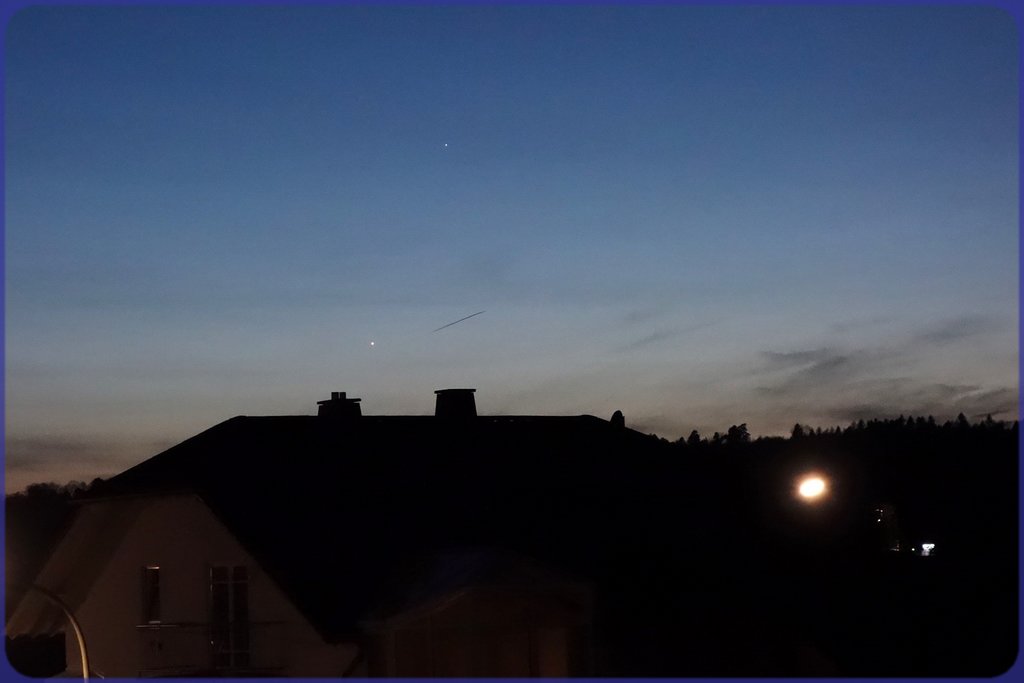 Merkur und Venus am 14. März 2018